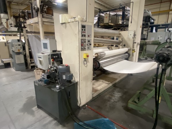  BRUCKNER Stenter with coating head for weaving fabric . - Second Hand Textile Machinery 1994 